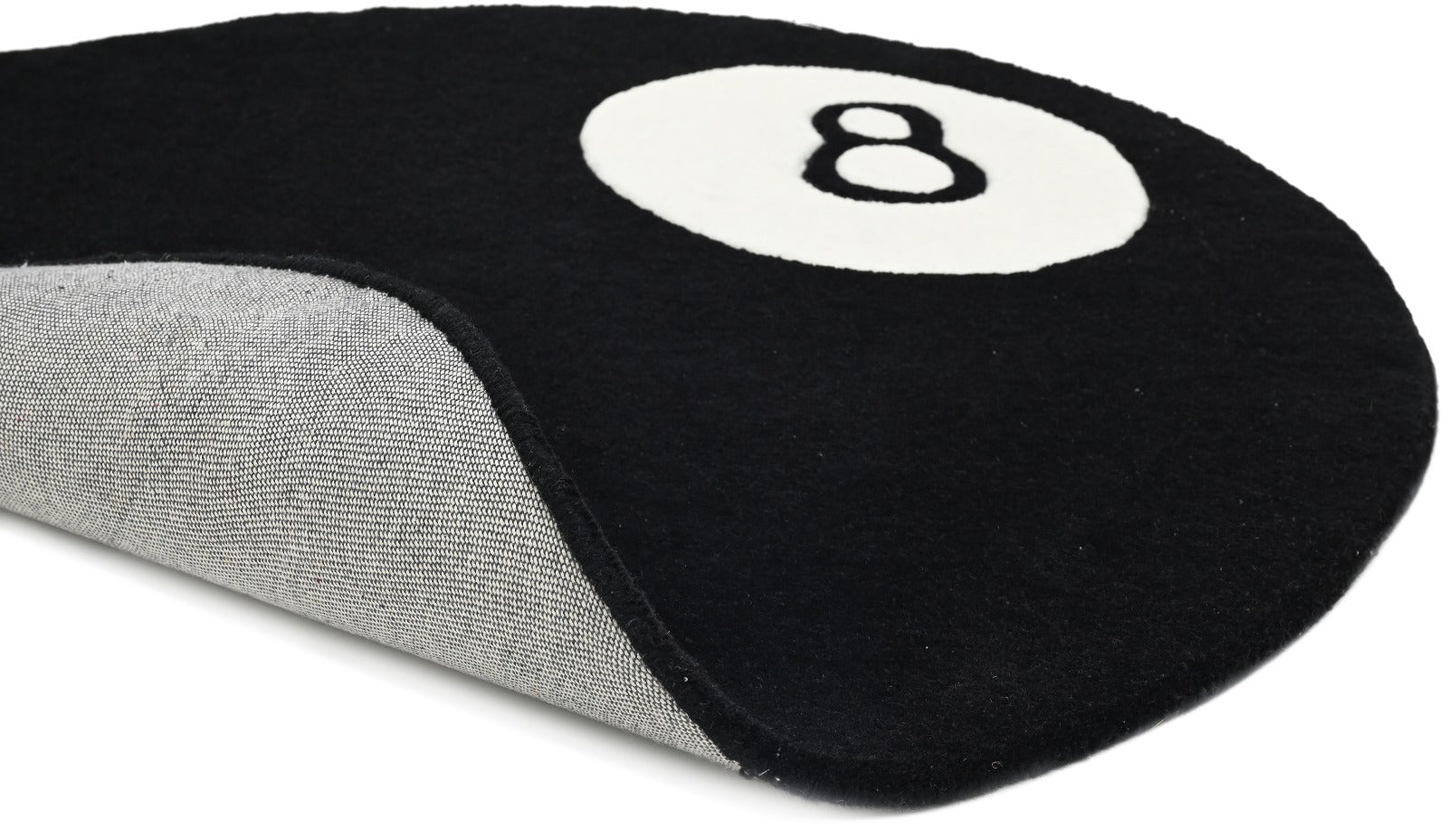 8 Ball Rug | Hand tufted rug | Bottom View