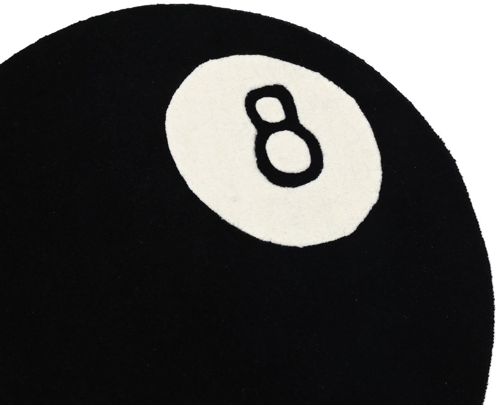 8 Ball Rug | Hand tufted rug | Zoomed In