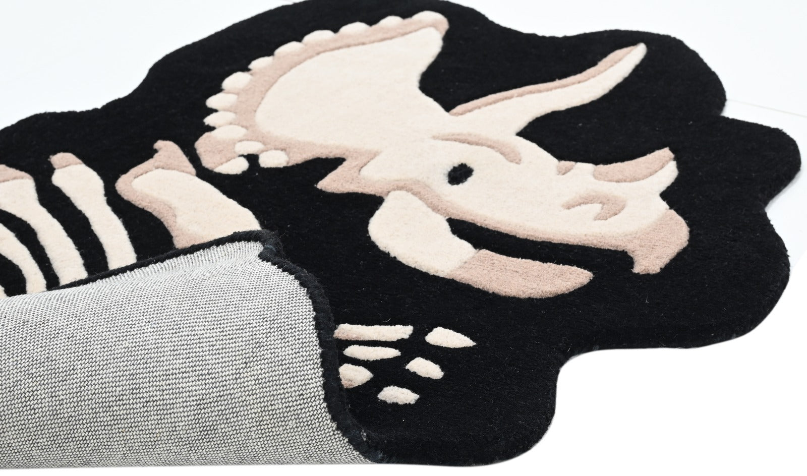 Dinasaur buy Rug with Black Tassels