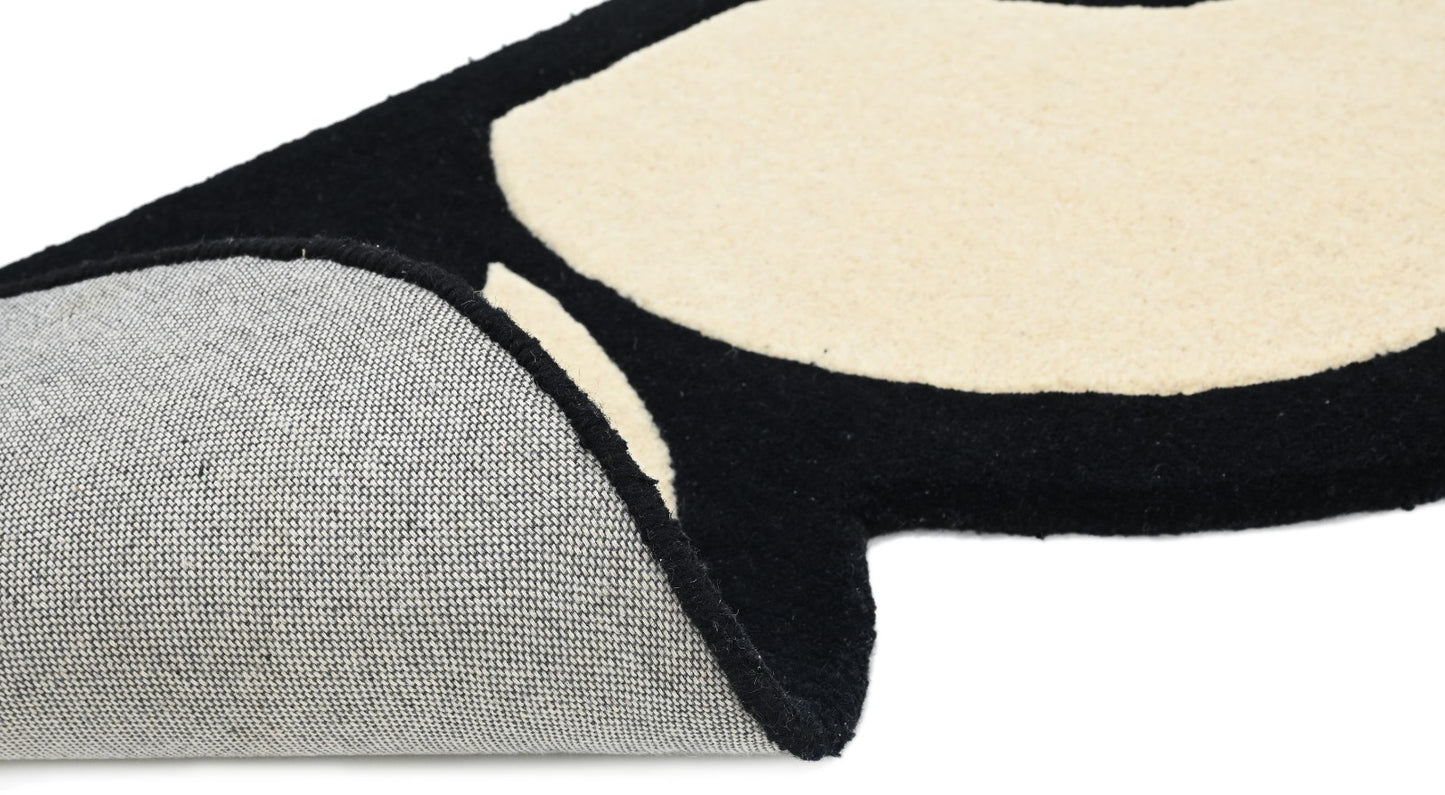 The Eye Roll Rug | Hand-tufted Rug | Bottom view