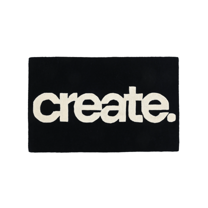 'create.' Custom Rug